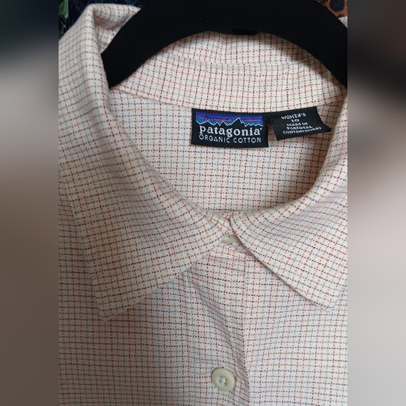 Patagonia Organic Cotton Size 10 Womens Casual Long Sleeve Button Down - Picture 3 of 6